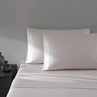 Vera Wang Solid Cvc Sateen Sheet Set, Queen