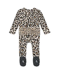 Girls' Lana Leopard Printed Footed Coverall - Girls