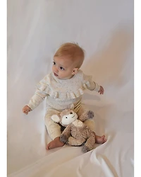 Girls' Ruffle Trim Confetti Sweater Set - Baby