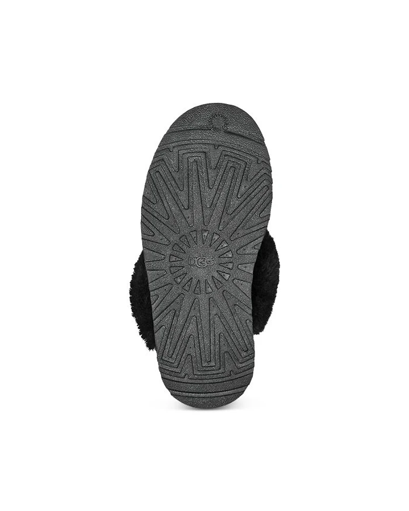 Girls' Funkette Shearling Slingback Slippers - Toddler