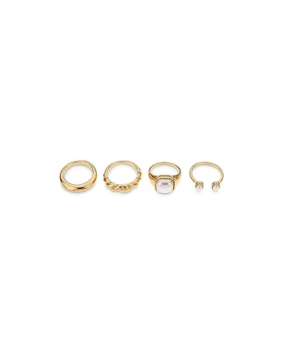 Ultimate Babe 18K Gold Plated Ring Set