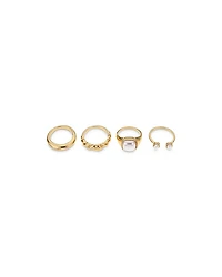 Ultimate Babe 18K Gold Plated Ring Set
