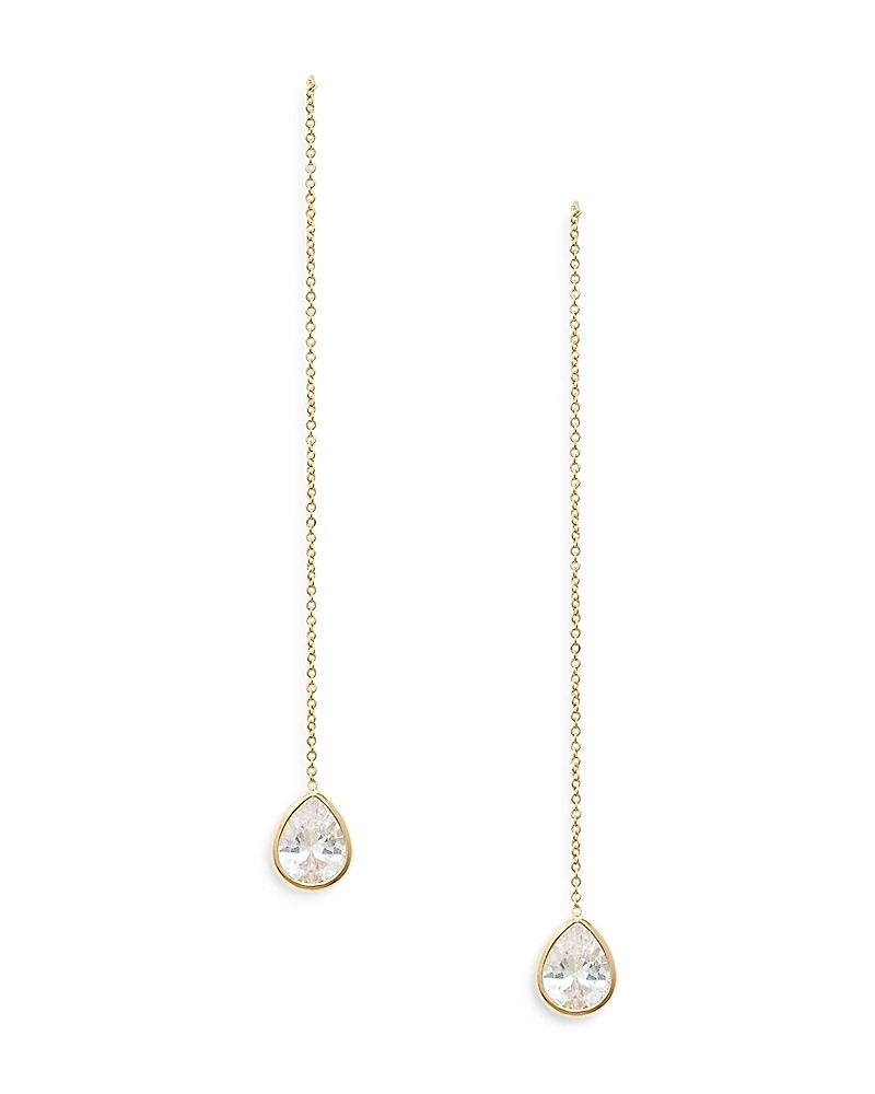 Ettika Barely There Chain Teardrop Earrings