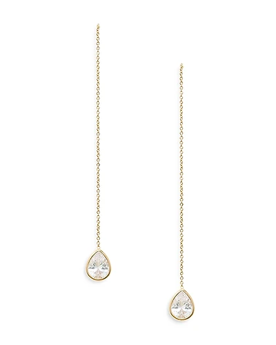 Ettika Barely There Chain Teardrop Earrings