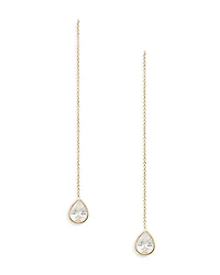 Ettika Barely There Chain Teardrop Earrings