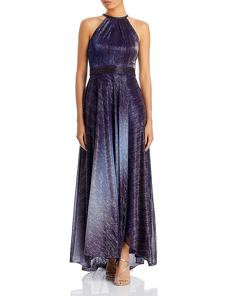 Aqua Metallic OmbreGown - Exclusive