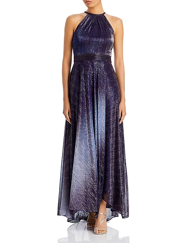 Aqua Metallic OmbreGown - Exclusive