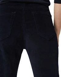 Cotton Blend Velvet Mid Rise Straight Leg Gia Jeans