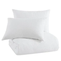 Modern Waffle Comforter Set, King