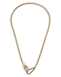 Snake Head Strand Necklace, 16.5"