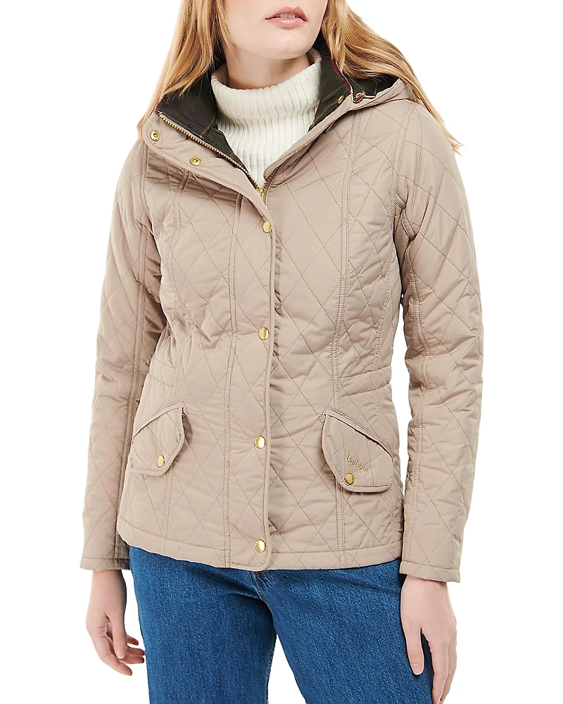 Barbour Millfire Hooded Quilted Coat