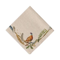 Forest Walk Café Au Lait Napkin with Animals