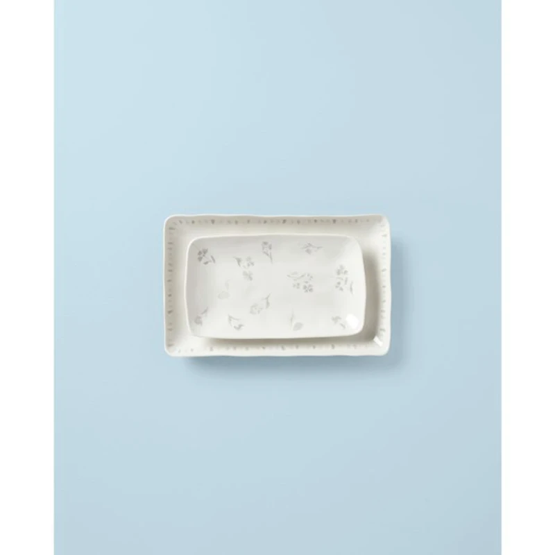 Oyster Bay Nesting Serving Platters, 2-Piece Set