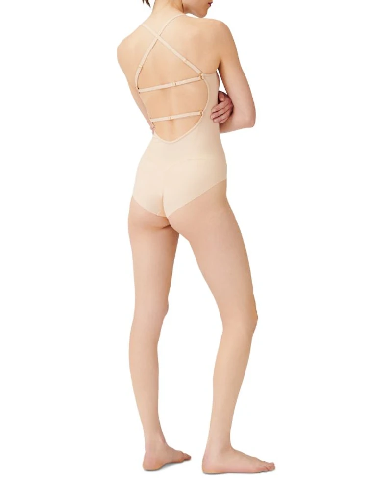 m6 All Mesh Shape Low Back Bodysuit