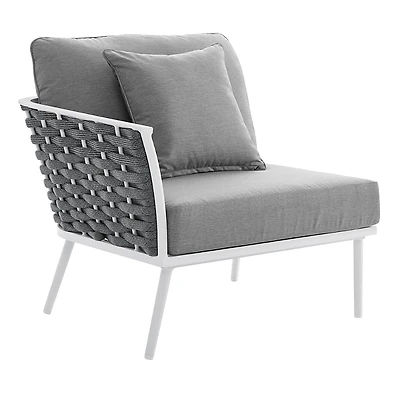 Modway Stance Outdoor Patio Aluminum Left-Facing Armchair