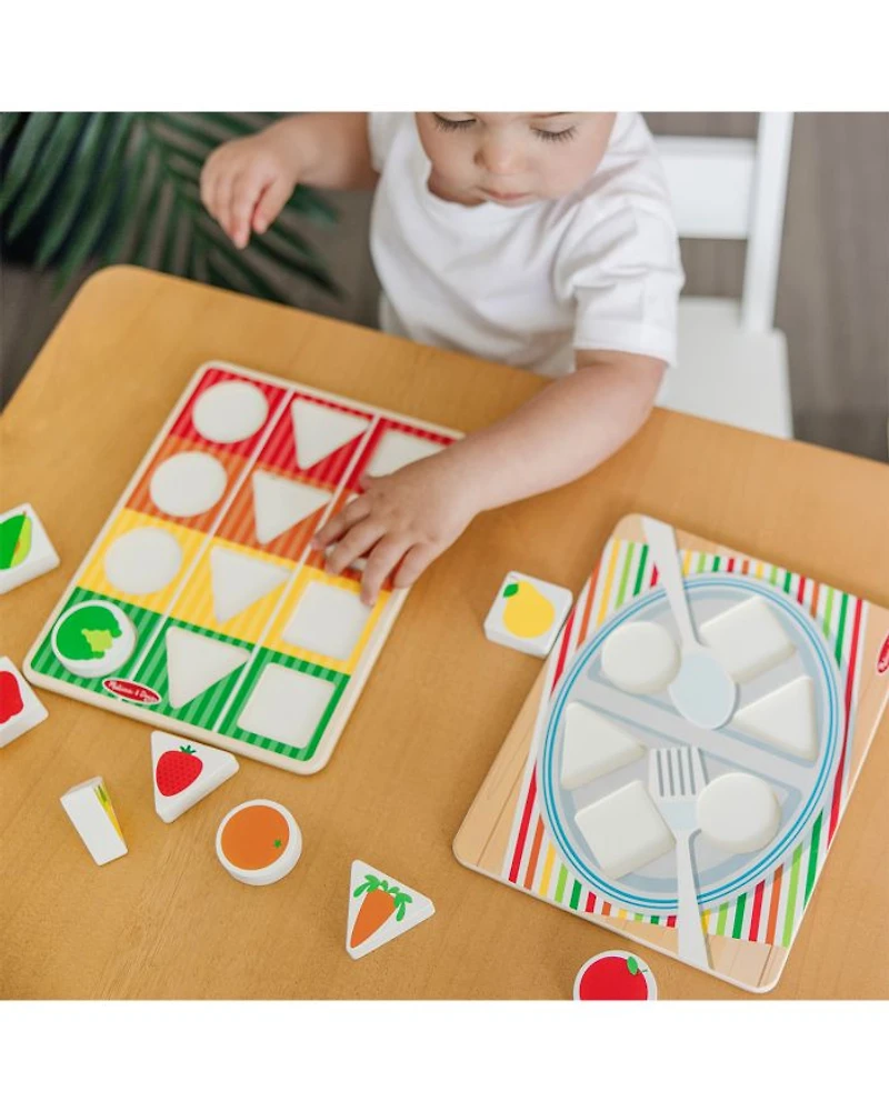 Wooden Shape Sorting Grocery Cart - Ages 2+