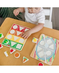 Wooden Shape Sorting Grocery Cart - Ages 2+