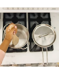 Stainless Steel Pots & Pans Play Set - Ages 3+