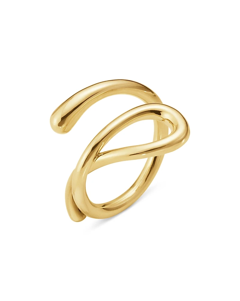 Georg Jensen 18K Yellow Gold Mercy Swirl Ring