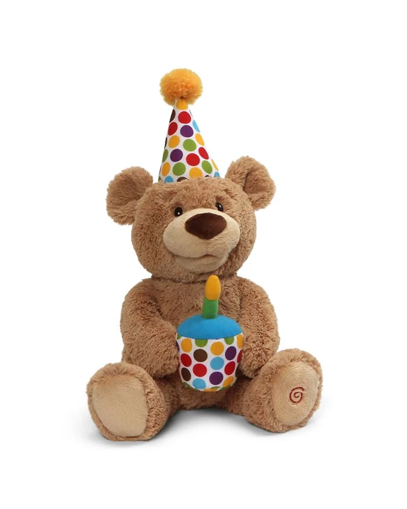 Happy Birthday Animated Bear Singing Light Up Plush Stuffed Animal, 10"- Ages 3+