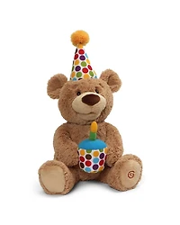 Happy Birthday Animated Bear Singing Light Up Plush Stuffed Animal, 10"- Ages 3+