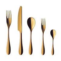 Onde Gold 20-Piece Flatware Set