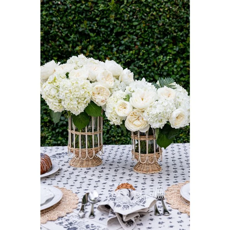 Provence Rattan Whitewash Medium Hurricane