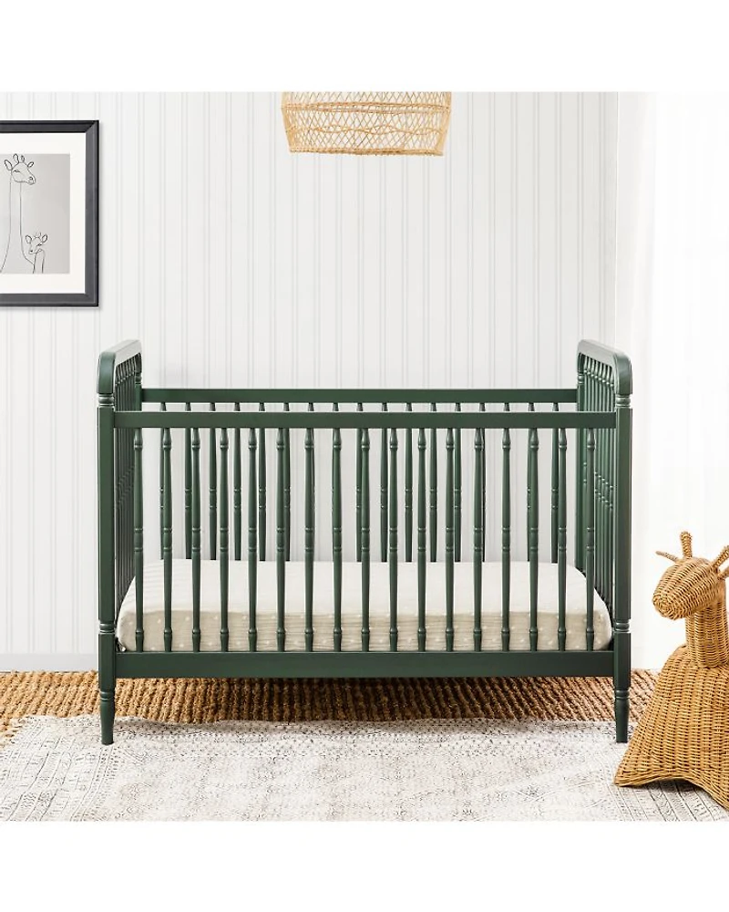 Liberty 3 1 Convertible Spindle Crib with Toddler Bed Conversion Kit
