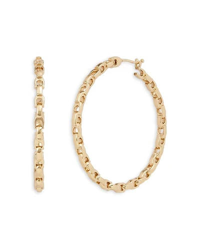 Signature Chain Hoop Large Click-Top Earrings