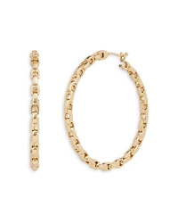 Signature Chain Hoop Large Click-Top Earrings