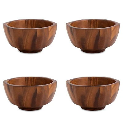 Nambe Rivet Individual Salad Bowls, Set of 4