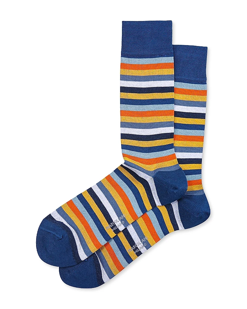 Marcoliani Rainbow Stripe Crew Socks