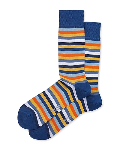 Marcoliani Rainbow Stripe Crew Socks