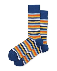 Marcoliani Rainbow Stripe Crew Socks