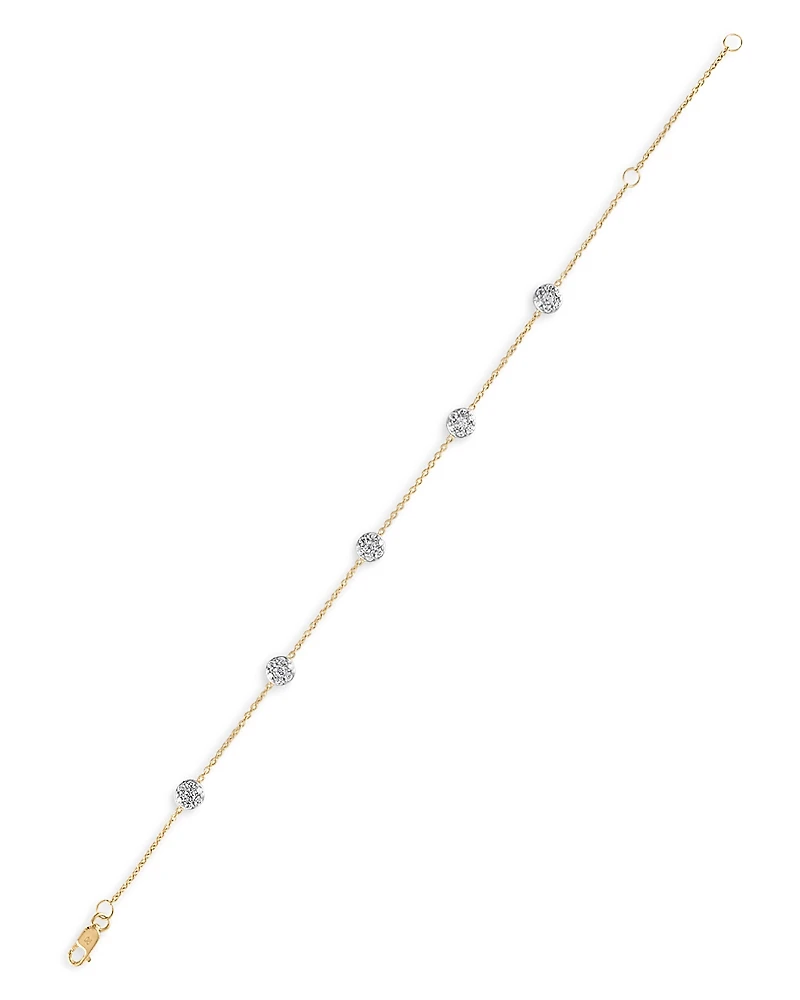 Bloomingdale's Fine Collection Diamond Station Bracelet