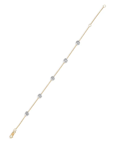 Bloomingdale's Fine Collection Diamond Station Bracelet