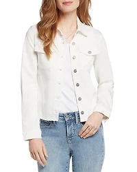 Nydj Frayed Hem Denim Jacket