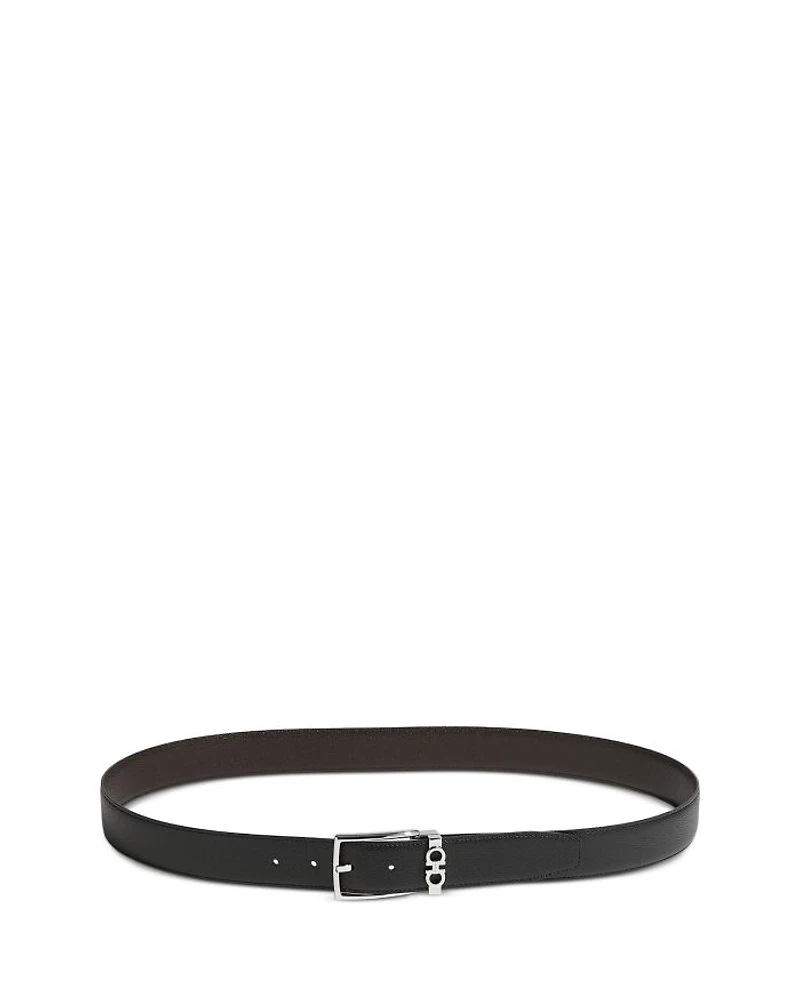 Men's Gancini Keeper Reversible Leather Belt