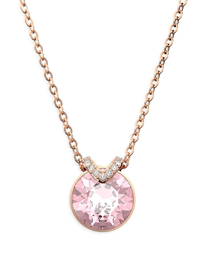 Bella V Crystal Pendant Necklace, 15"-17"