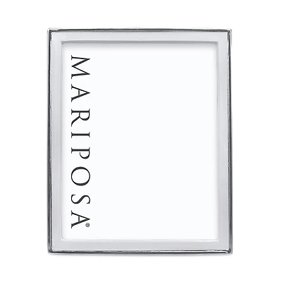 Mariposa Signature White 8 x 10 Picture Frame