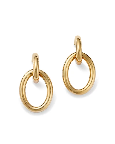 Alberto Amati 14K Yellow Gold Doorknocker Drop Earrings