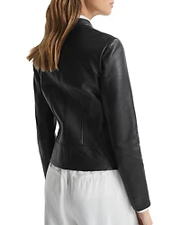 Allie Leather Biker Jacket