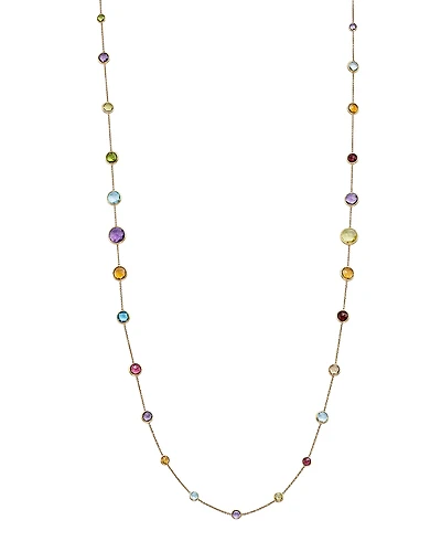 Marco Bicego 18K Yellow Gold Jaipur Multi Gemstone Long Necklace, 36