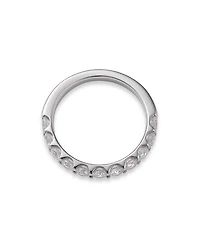 Round Cut Certified Diamond Band in 14K White Gold, 1.25 ct.t.w.