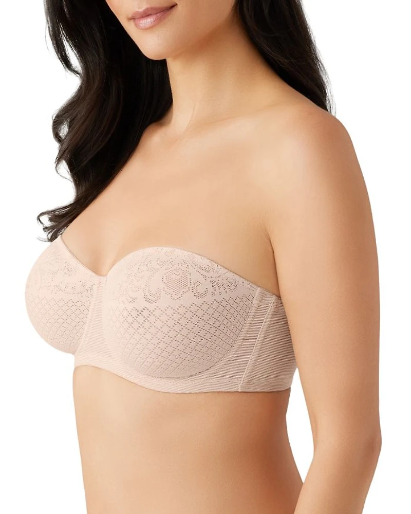 Visual Effects Strapless Lace Minimizer Bra