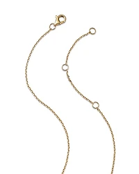 Gemstone & Diamond Pendant Necklace 14K Yellow Gold, 18"