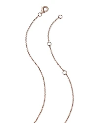 Aquamarine & Diamond Pendant Necklace in 14K Rose Gold, 18"