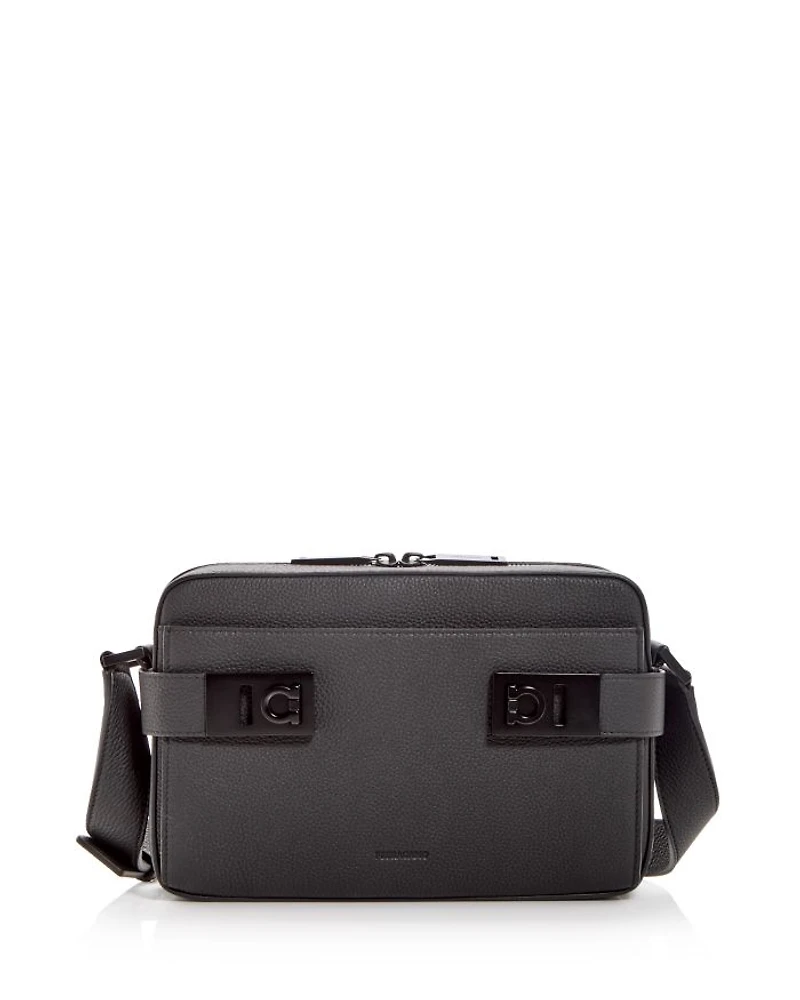 Men's Gancini Leather Crossbody