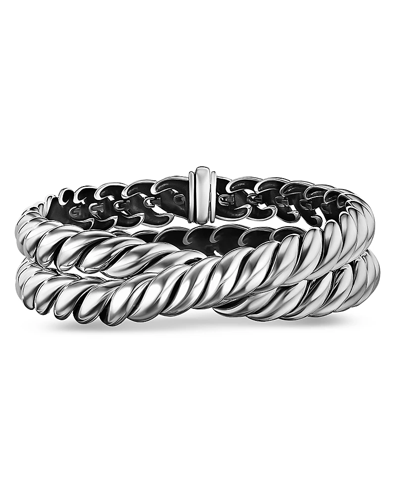 David Yurman Sculpted Cable Double Wrap Bracelet