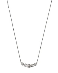 Bloomingdale's Fine Collection Diamond Curved Bar Necklace